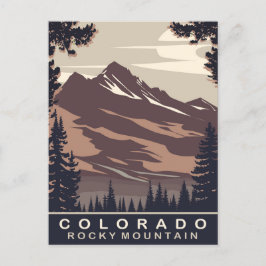 Colorado, Rocky Mountain, Reizen Briefkaart