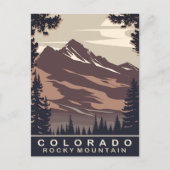 Colorado, Rocky Mountain, Reizen Briefkaart (Voorkant)