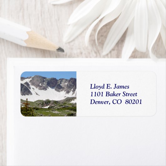Colorado Rocky Mountain Retouradreslabel Etiket (Insitu)
