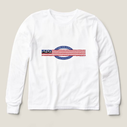 Colorado Rocky Mountain Skyline vlag (Voorkant)