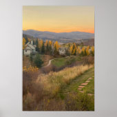 Colorado Rocky Mountain Sunset Design Poster (Voorkant)