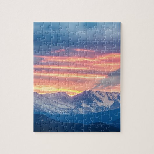 Colorado Rocky Mountain Sunset Waves of Light Part Legpuzzel (Verticaal)