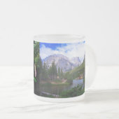 Colorado Rocky Mountains 10 oz Frosted Glass Mok (Voorkant rechts)