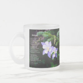 Colorado Rocky Mountains 10 oz Frosted Glass Mok