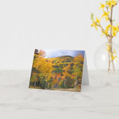 Colorado Rocky Mountains Aspen Trees Herfst geblad Kaart (Gele Bloem)