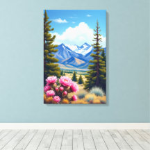 Colorado Rocky Mountains Blooming Cactus