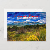 Colorado Rocky Mountains Briefkaart (Voorkant / Achterkant)