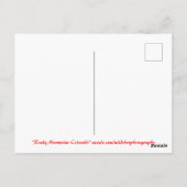 Colorado Rocky Mountains Briefkaart (Achterkant)