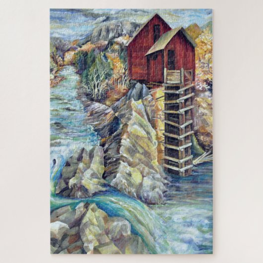 Colorado Rocky Mountains Crystal Mill Legpuzzel (Verticaal)