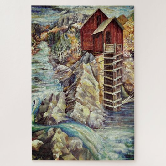Colorado Rocky Mountains Crystal Mill Legpuzzel (Verticaal)