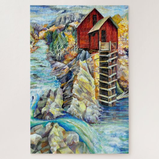 Colorado Rocky Mountains Crystal Mill Legpuzzel (Verticaal)