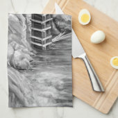 Colorado Rocky Mountains Crystal Mill Theedoek (Quarter Fold)