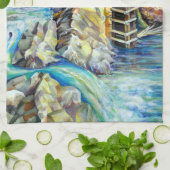 Colorado Rocky Mountains Crystal Mill Theedoek (Gevouwen)