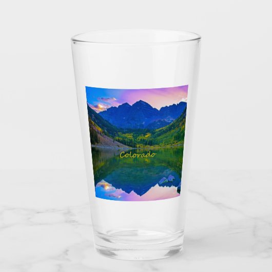Colorado Rocky Mountains en Lake Glas (Voorkant)