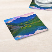 Colorado Rocky Mountains en Lake Kartonnen Onderzetters (Schuin)