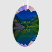 Colorado Rocky Mountains en Lake Ornament (voorkant)