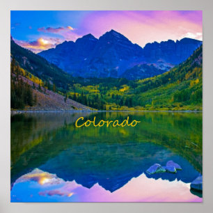 Colorado Rocky Mountains en Lake Poster