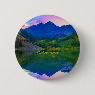 Colorado Rocky Mountains en Lake Ronde Button 5,7 Cm