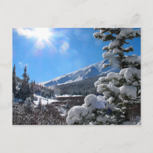 Colorado Rocky Mountains in Winter Briefkaart