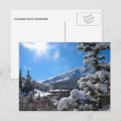 Colorado Rocky Mountains in Winter Briefkaart (Voorkant / Achterkant)