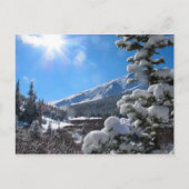 Colorado Rocky Mountains in Winter Briefkaart (Voorkant)