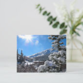 Colorado Rocky Mountains in Winter Briefkaart (Staand voorkant)