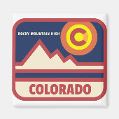 Colorado Rocky Mountains Magneet (Voorkant)