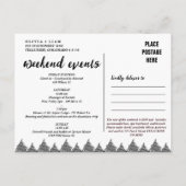 Colorado Rocky Mountains minimalistische vrijgezel Briefkaart (Achterkant)