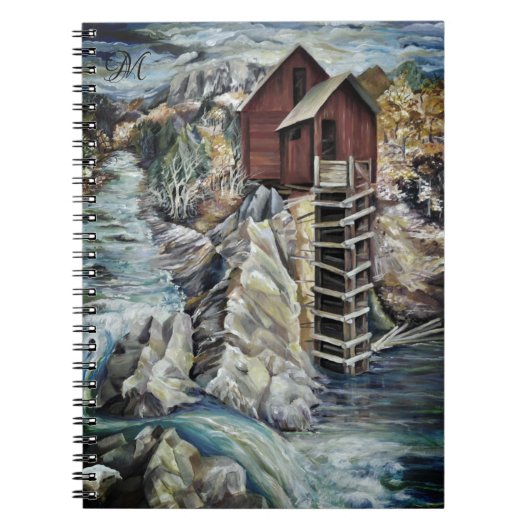 Colorado Rocky Mountains Monogram Notitieboek (Voorkant)