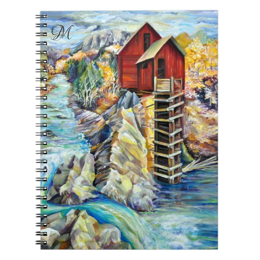 Colorado Rocky Mountains Monogram Notitieboek (Voorkant)