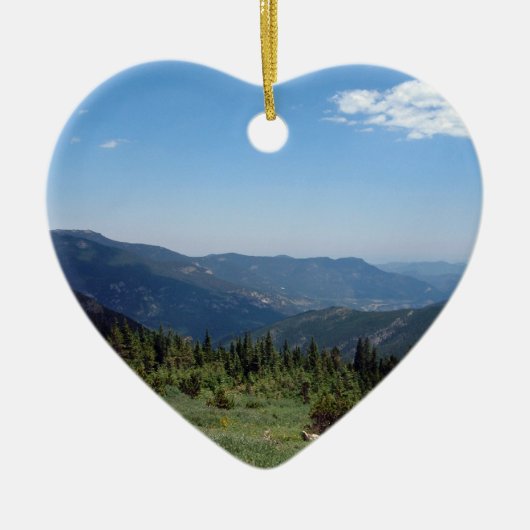 Colorado Rocky Mountains Panorama Keramisch Ornament (Voorkant)