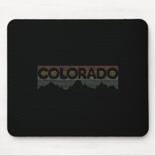Colorado Rocky Mountains Retro T-shirt Skiën Campi Muismat
