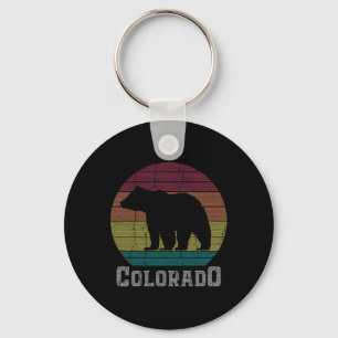 Colorado Rocky Mountains Retro T-shirt Skiën Campi Sleutelhanger