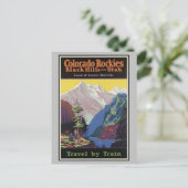  Colorado Rocky Mountains treinreizen Briefkaart (Staand voorkant)