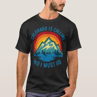 Colorado Roept En Ik Moet Gaan Vintage T-shirt
