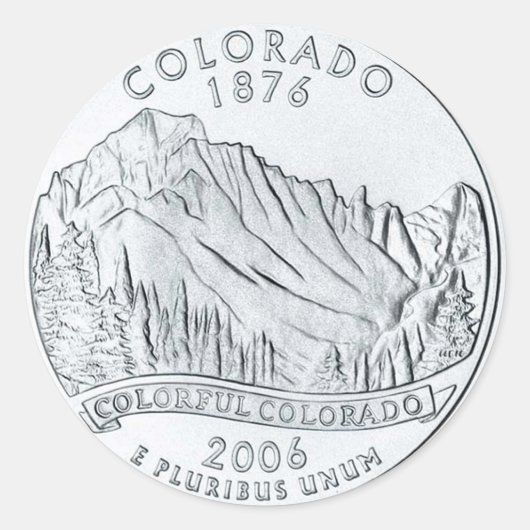 Colorado Ronde Sticker (Voorkant)