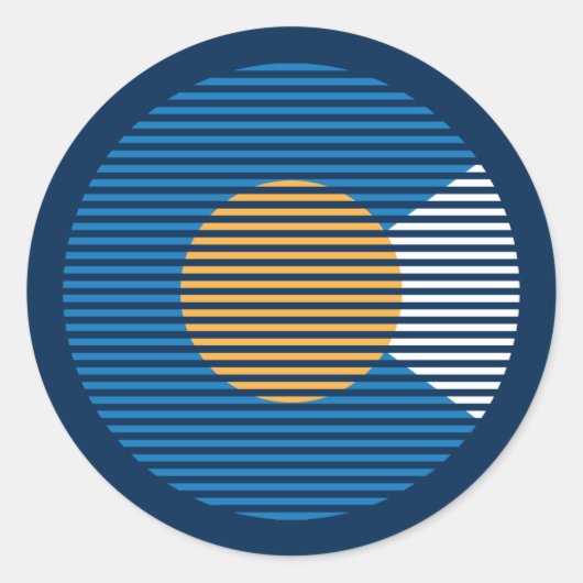 colorado ronde sticker (Voorkant)