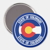 Colorado Round Emblem Magneet (Voorkant / Achterkant)