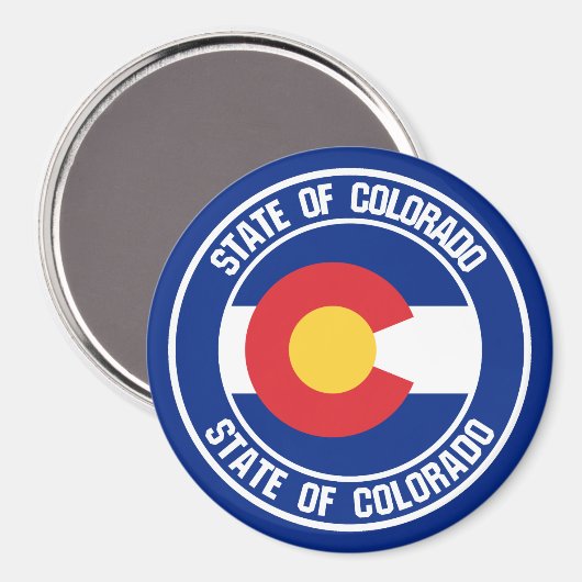 Colorado Round Emblem Magneet (Voorkant / Achterkant)