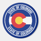 Colorado Round Emblem Magneet (Voorkant)