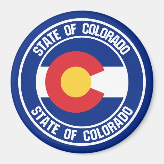 Colorado Round Emblem Magneet (Voorkant)