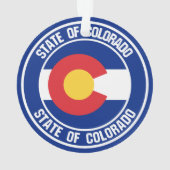 Colorado Round Emblem Ornament (achterkant)