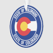 Colorado Round Emblem Ornament (voorkant)