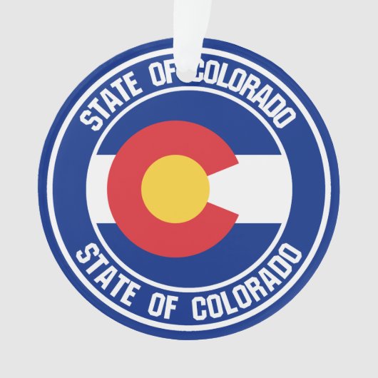 Colorado Round Emblem Ornament (voorkant)