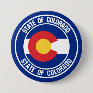 Colorado Round Emblem Ronde Button 7,6 Cm