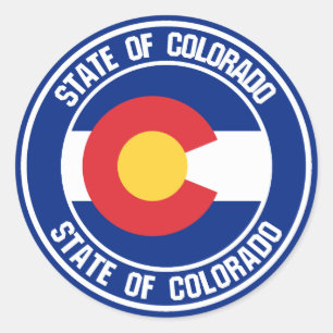 Colorado Round Emblem Ronde Sticker