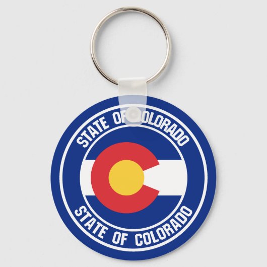 Colorado Round Emblem Sleutelhanger (Voorkant)
