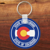 Colorado Round Emblem Sleutelhanger (Voorkant)