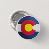 Colorado Round Icon Flag Ronde Button 3,2 Cm (Voorkant /achterkant)