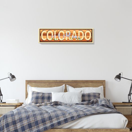 Colorado rustic bergscène canvas (Insitu (Slaapkamer))